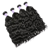 Sunber Hair Peruvian Natural Wave Remy Human Hair 4 Bundles Unprocessed Human Hair Weaves