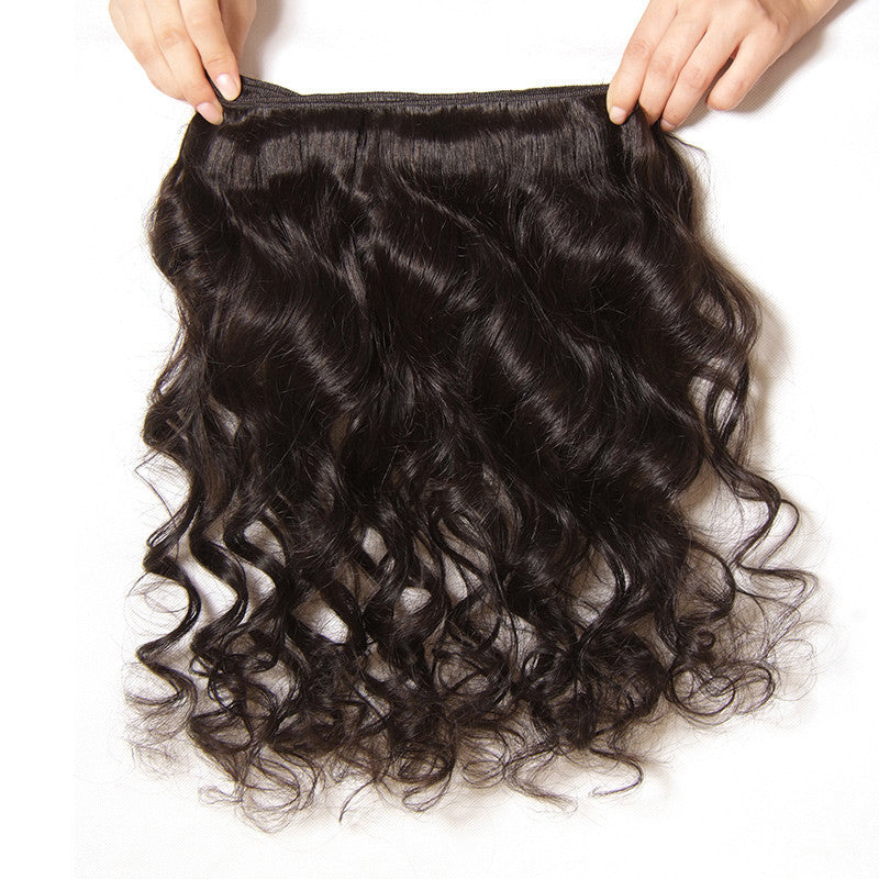 Loose Wave Virgin Hair 1 Bundle, 100% Human Hair Peruvian/Malaysian/Brazilian Hair Weaves - Sunberhair