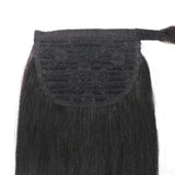 Sunber Silky Straight Ponytail Clip In Hair Extensions Human Hair