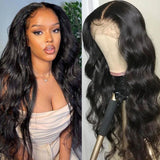 Sunber Body Wave Transparent Lace Frontal Wigs Pre-plucked Flash Sale