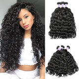 Sunber Natural Wave Remy Human Hair Weaves 3 Bundles and Natural Color Hair