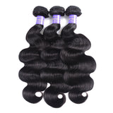 Sunber Hair Remy Human Hair Malaysian Body Wave Hair 3 Bundles 100% Unprocessed Human Hair Weave for Black