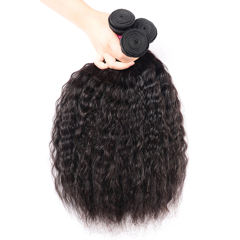 Sunber Hair 1 Bundle Kinky Wave Hair Weaves 100% Human Hair 8- 26 Inches