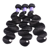 Sunber Malaysian Body Wave 3 Bundles Weaves with 4x4 Lace Closure Affordable Remy Human Hair