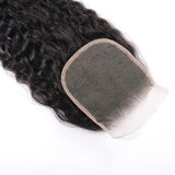 Sunber Hair 1 PC 4*4 Super Wave Lace Closure Free Part 100% Human Hair