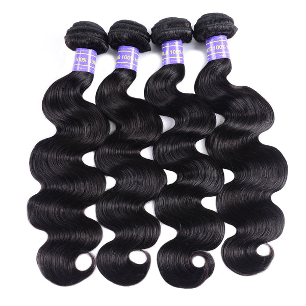 Sunber Hair New Remy Hair Malaysian Body Wave Bundles 4pcs/lot-100% Unprocessed Human Hair