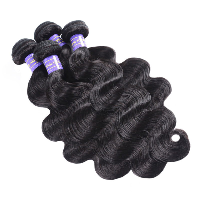 Sunber Hair Body Wave 4 Bundles New Remy 100% Brazilian Virgin Human Hair Weaves