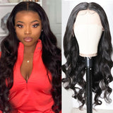 Sunber Body Wave Lace Front Wigs Pre-plucked Natural Hairline Human Hair Wigs 150% Density