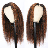 BOGO Sunber V Part Wigs Balayage Highlight Curly Effortless To Put On Human Hair Wig Flash Sale