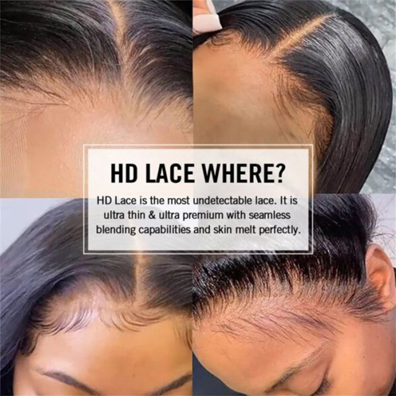 Sunber Deep Wave Glueless Wig Skin Melt 13*4 HD Lace Front Wigs For Women