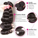 Sunber Hair Body Wave Transparent 5*5 Closure With Virgin Hair Weave 3 Bundles