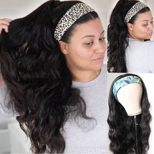Sunber Amber Ansah Recommend Zero Skill Body Wave Headband Wigs Wear & Go Glueless Human Hair Wigs