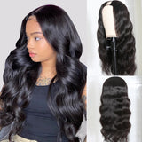 Sunber Luxury Density Body Wave U Part Wig Glueless Human Hair Wigs