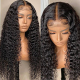 BOGO Sunber Full Curly Lace Closure Wigs Pre-Plucked Hairline Human Hair Wigs