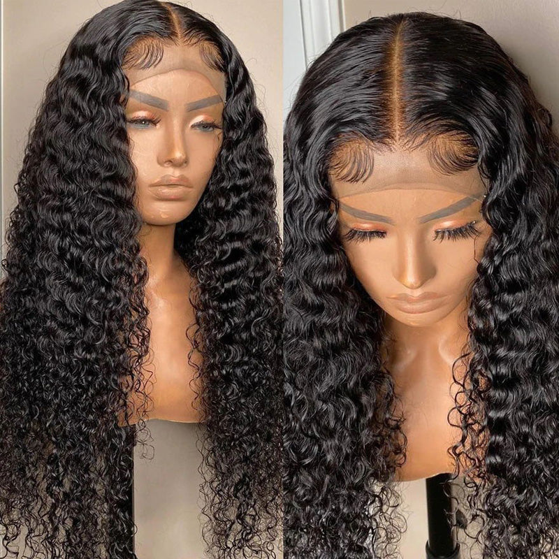 Flash Sale Sunber 4C Kinky Edge Full Curly Lace Closure Wigs Pre-Plucked Hairline Human Hair Wigs