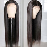 Sunber 13x4 HD Lace Wigs Human Hair Silk Straight Human Hair Wigs Natural Black Color 150% 180% Density