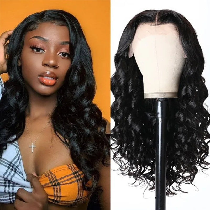 Sunber Thick Loose Wave 13 By 4 Lace Front Wigs Spiral Curl Human Hair Wigs Pre Plucked