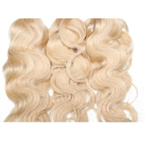 Sunber Hair Blonde 613 Hair Weave 3 Bundles Body Wave Virgin Human Hair Weft