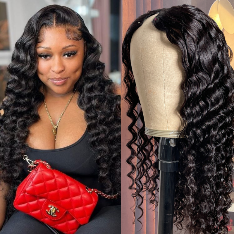 Clearance Sale Sunber V Part Wig Deep Wave No Leave Out Human Hair Wigs Beginner Friendly Flash Sale