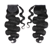 Sunber High Ponytail With Clip In Wrap-around Body Wave Ponytail Extension Human Hair