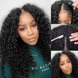 Effortless To Put On Curly V Part Wig