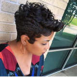 Flash Sale Sunber Glueless Curly Short Bob Wig With Bangs No Lace Human Hair Wigs