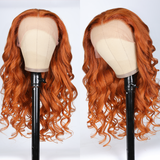 $100 Off Sunber Orange Ginger Lace Frontal Wig Body Wave Human Hair With Baby Hair