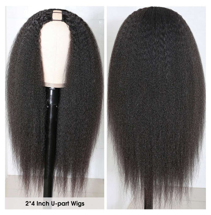 Sunber Full And Thick Kinky Straight U Part Wig Glueless Human Hair Wigs