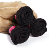 Sunber Hair Body Wave 3 Bundles T1b/613 Color Ombre Hair 100% Virgin Human Hair Weaves