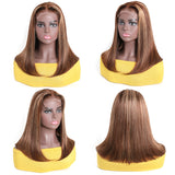 BOGO Sunber  Highlight Short Bob Lace Part Human Hair Wigs