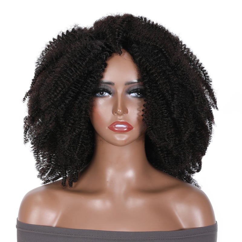 Sunber Thick Afro Kinky Curly No Lace Wig Machine Made Affordable Human Hair Wigs
