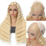 Clearance Sale Sunber #613 Blonde Deep Wave 13x4 Lace Front Wig 100% Human Hair Flash Sale