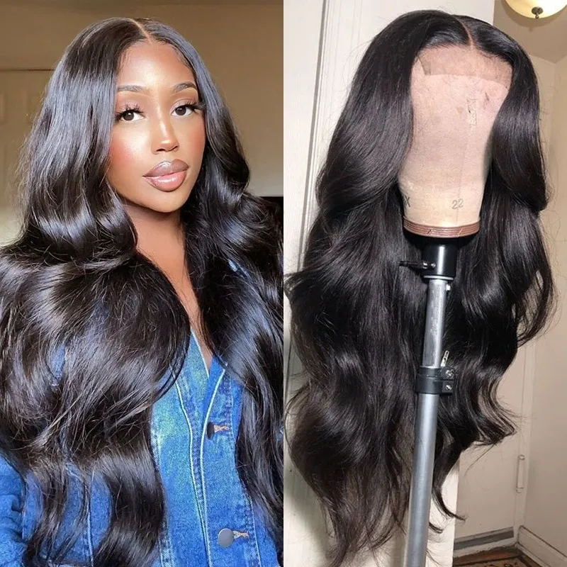 Flash Sale Sunber 5*5 HD Lace Glueless Wigs Invisible Lace Human Hair Wigs Pre Plucked Baby Hair