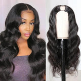 Sunber U Part Hair Wigs‎ Body Wave Glueless Human Hair Wigs Flash Sale