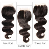 Sunber Hair Brazilian Body Wave 3 Bundles With Closure, Deals on Bundles of Brazilian Virgin Hair Weave