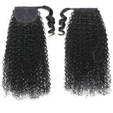 Sunber Jerry Curly Clip in Ponytail Hair Extensions Human Hair