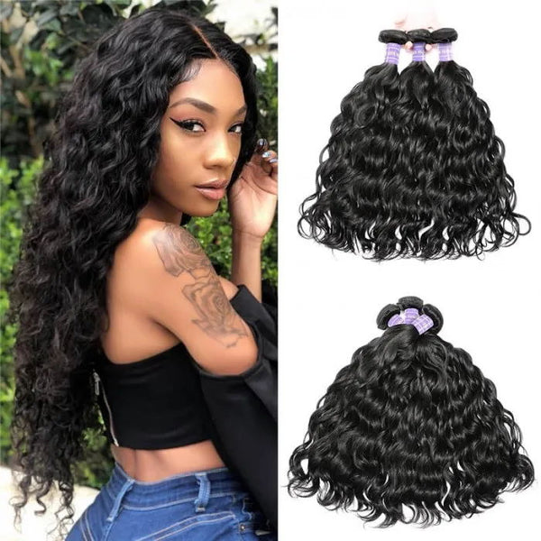 Sunber Hair Indian Natural Wave Hair Weaves Affordable Remy Human Hair Weaves 3 Bundles