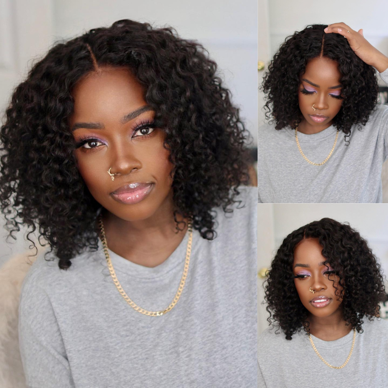 Flash Sale Sunber 4C Kinky Edge Full Curly Lace Closure Wigs Pre-Plucked Hairline Human Hair Wigs