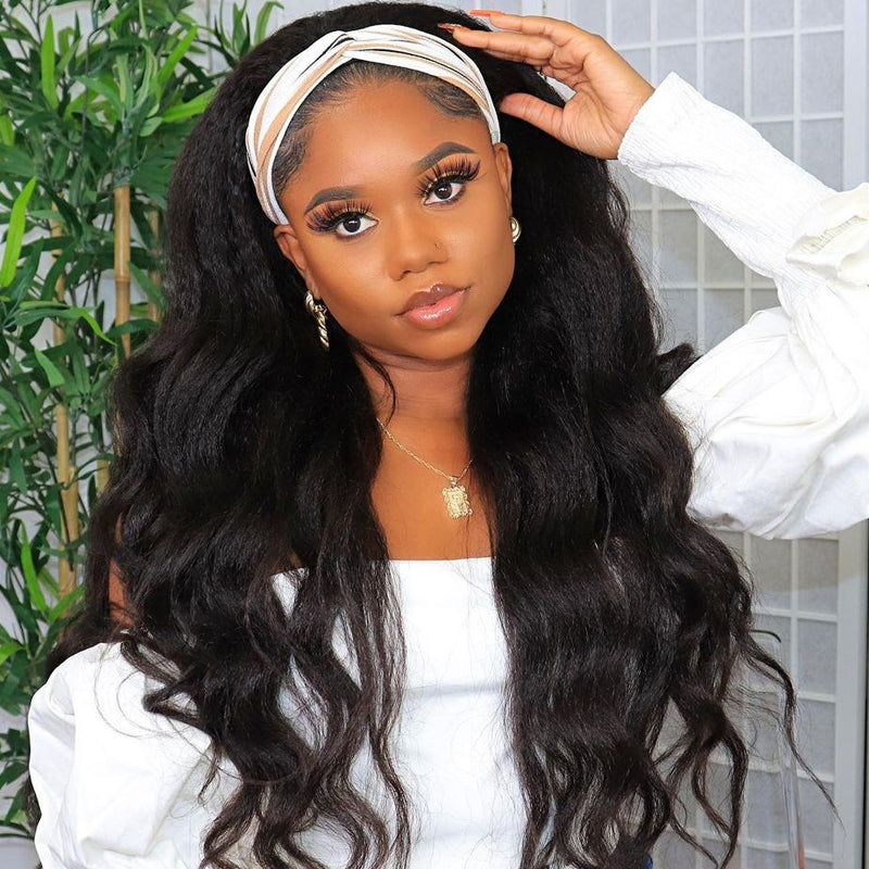 Sunber Amber Ansah Recommend Zero Skill Body Wave Headband Wigs Wear & Go Glueless Human Hair Wigs
