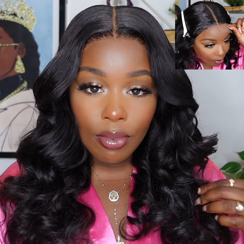 Flash Sale Sunber 5*5 HD Lace Glueless Wigs Invisible Lace Human Hair Wigs Pre Plucked Baby Hair