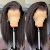 Sunber $100 Off 4C Kinky Edge 13X4 Kinky Straight Lace Front Human Hair Wigs And Lace Part Yaki Straight Wigs With Baby Hair