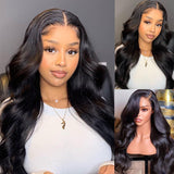 deep parting lace wigs natural color
