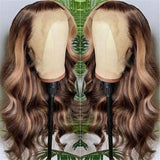 Sunber 13 By 4  Lace Frontal Wigs Body Wave Blonde Highlight Wigs Supernatural and Realistic Flash Sale