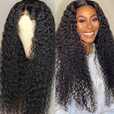 BOGO Sunber Full Curly Lace Closure Wigs Pre-Plucked Hairline Human Hair Wigs
