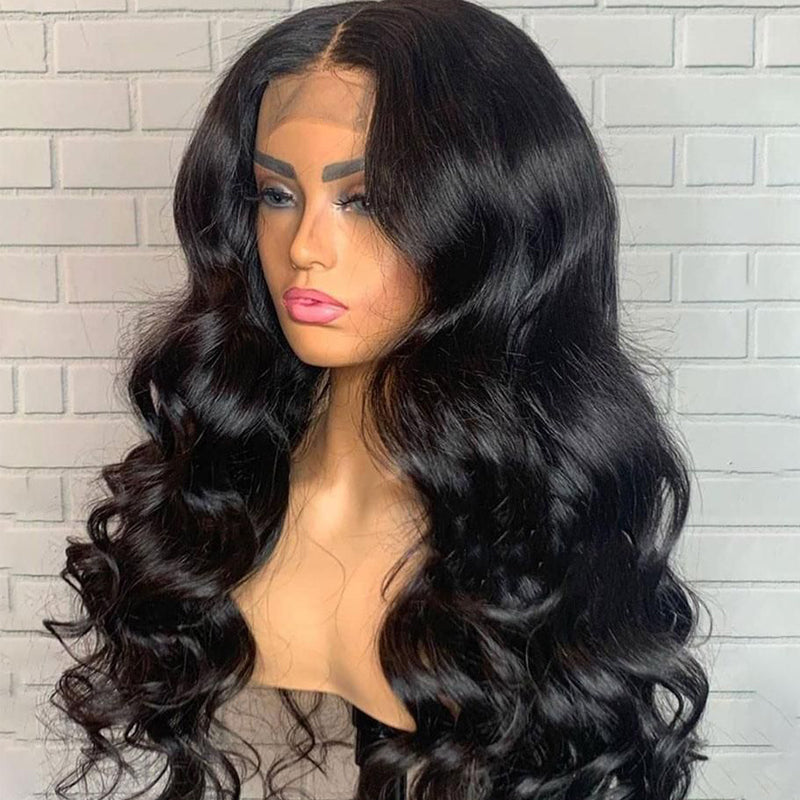 Sunber Body Wave Transparent Lace Frontal Wigs Pre-plucked Flash Sale