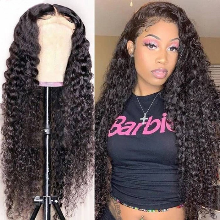 Sunber 5*5 Glueless HD Lace Closure Wig Deep Wave Human Hair Wigs