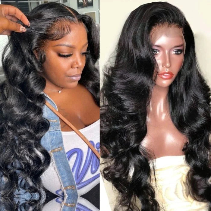 Sunber Affordable 13x4 Lace Frontal Wigs Body Wave Human Hair Wigs Lace Closure Pre-plucked Hairline Flash Sale