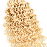 Sunber 4 Bundles 613 Deep Wave Hair Double Hair Weft, 100% Human Hair