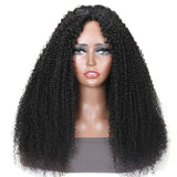 Flash Sale Sunber Kinky Curly No Lace No Glue V Part Wig Affordable Wigs For Women