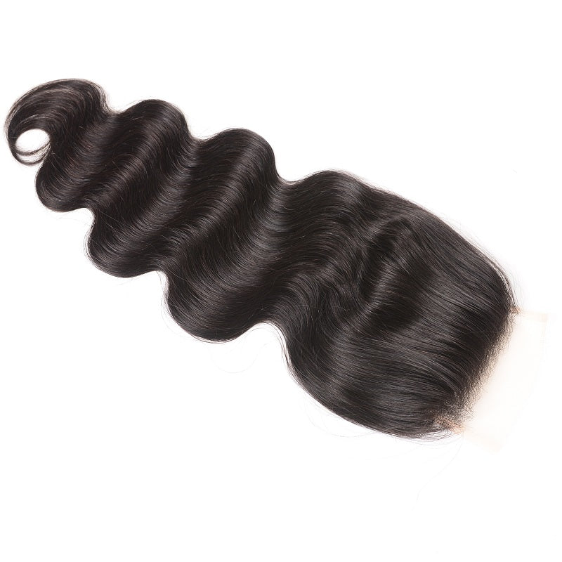 Sunber High Quality  4x4 Transparent Lace Closure Body Wave Free Part Human Hair